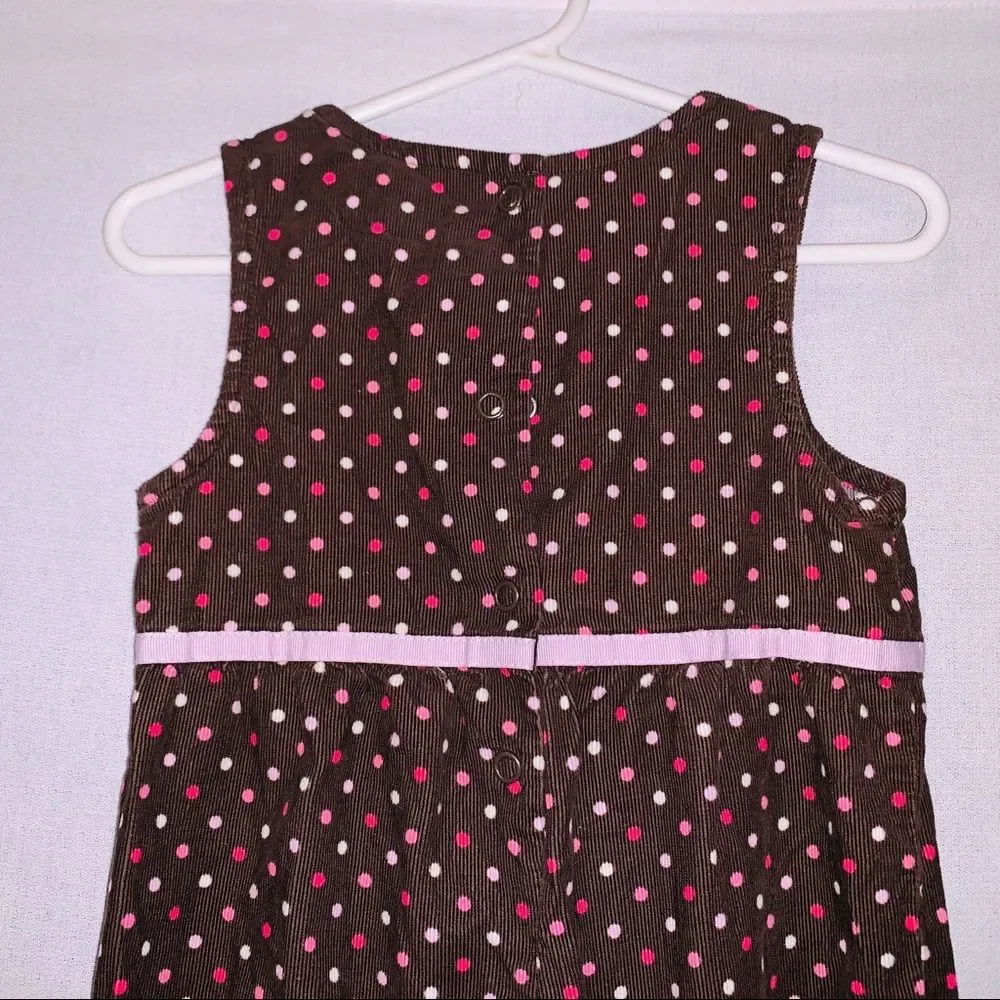 Gymboree 18-24 Brown Polka Dot Pant Romper
